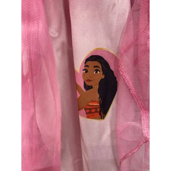 Disney Beautiful Pink‎ Princess Shimmery Tulle Fancy Nightgown, Size 2T - Picture 6 of 10